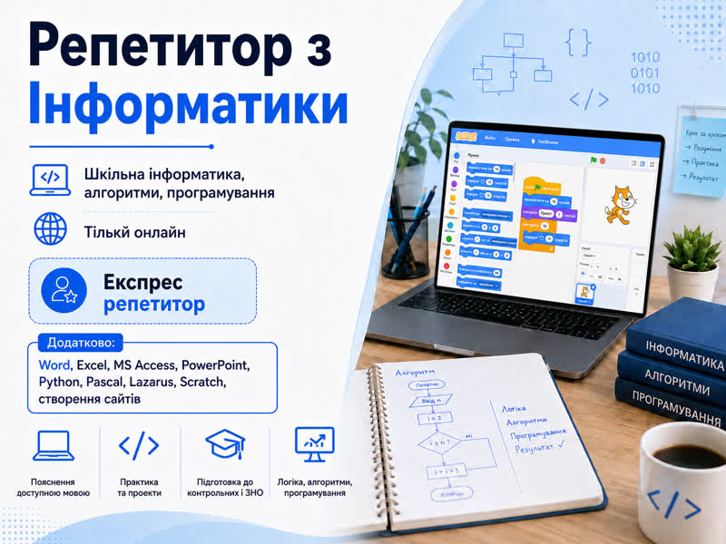 Репетитор Інформатика Информатика школа