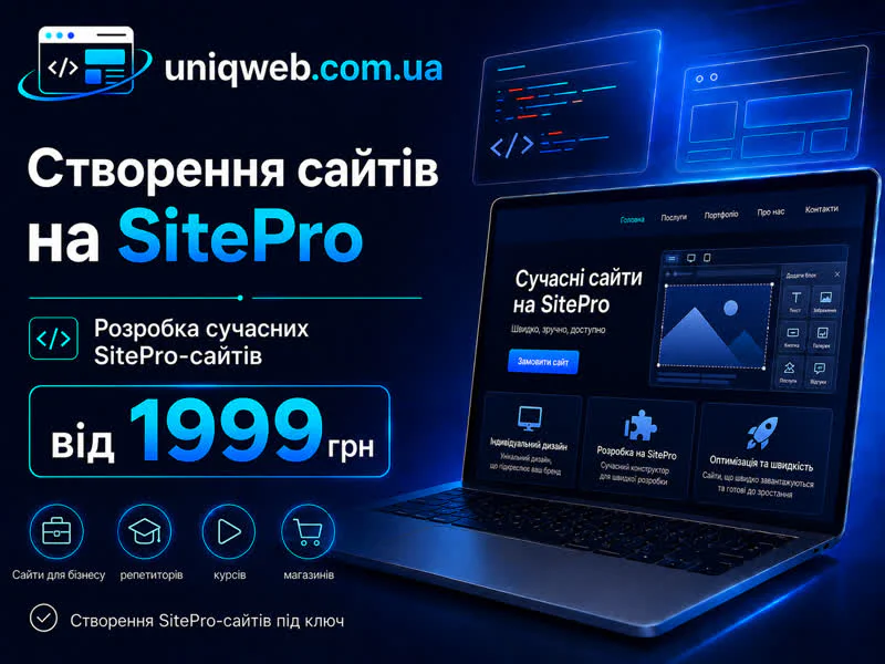 Розробка сайтів під ключ. Разработка сайтов под ключ.