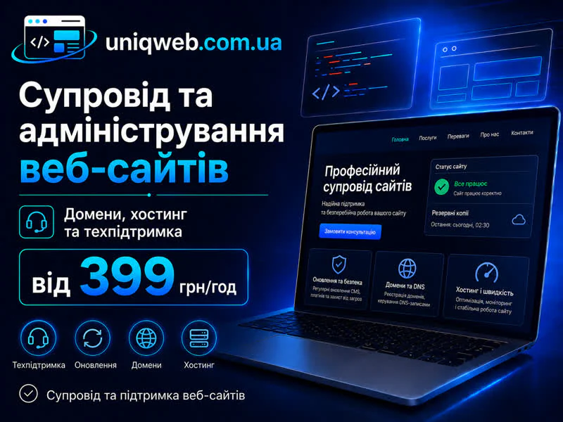 Розробка сайтів під ключ. Разработка сайтов под ключ.