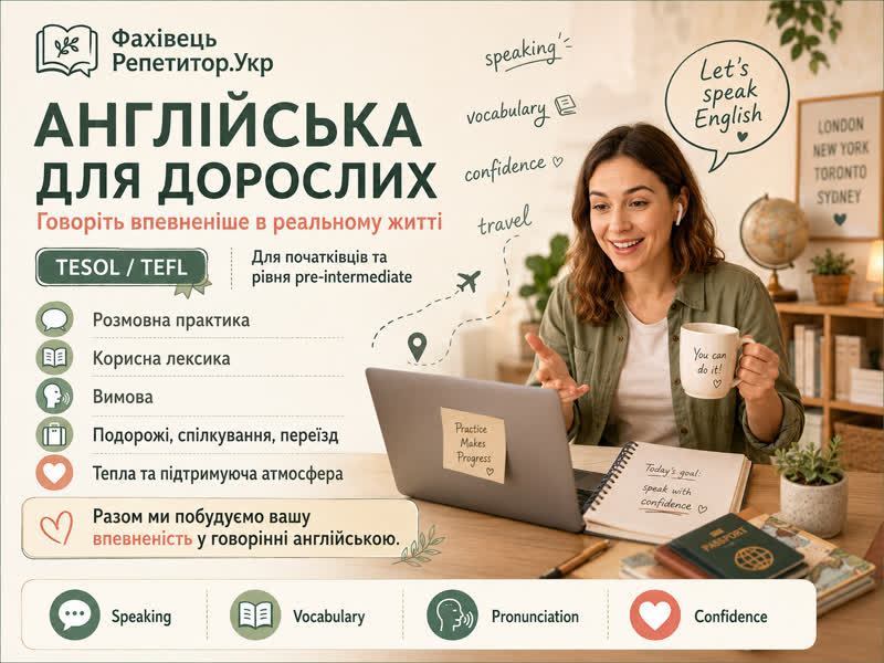Репетитор англійської мови для дорослих