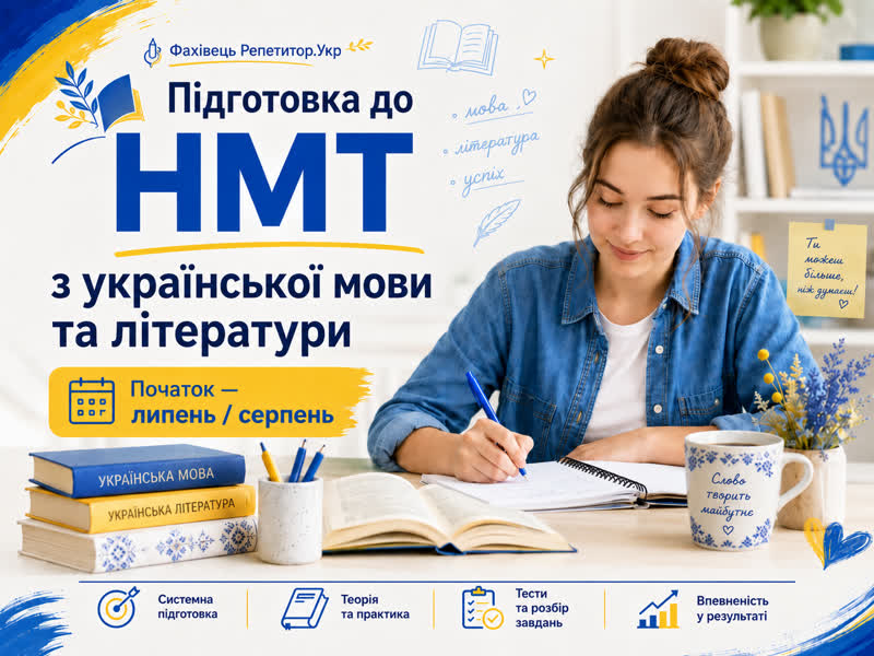 Підготовка до НМТ з української мови та літератури (початок липень/серпень)